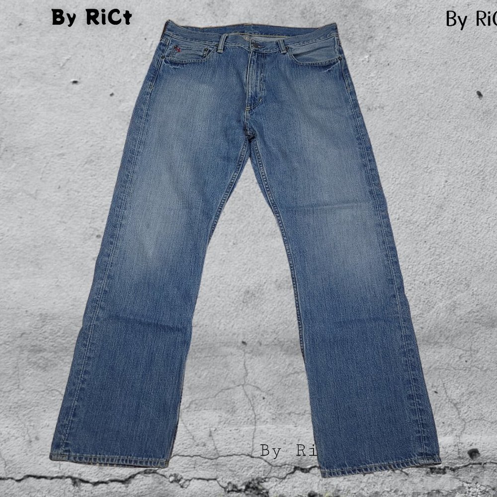 Polo Ralph Lauren Classic 867 Straight Leg Men's Jeans Size 36x32 Blue Denim Zip